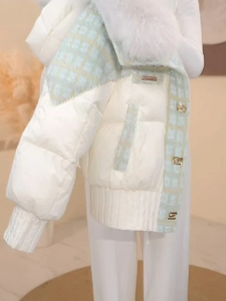 Women's down Cotton Jaet Coat Loose Thiened Fur Collar Fillment Other Winter New Sle 2026 Faionable White Outfit
Women's down Cotton Jaet Coat Loose Thiened Fur Collar Fillment Other Winter New Sle 2026 Faionable White Outfit