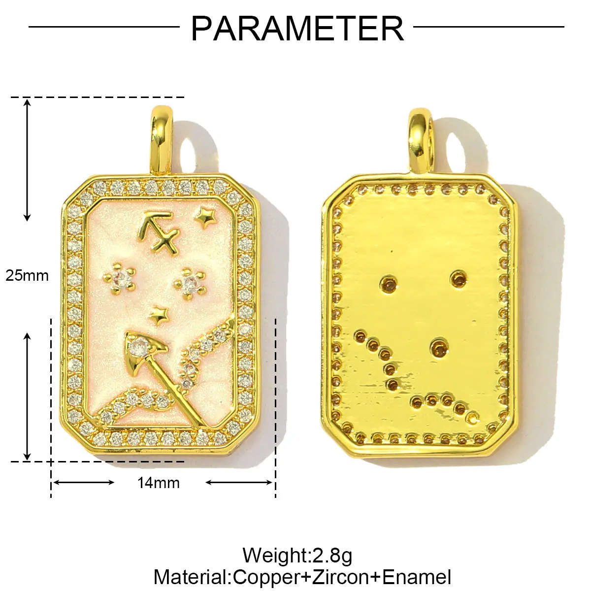 3Pcs/Lot Copper 12 Chinese Zodiac Charms Rectangular Enamel Constellations For DIY Jewelry Making Accessories Wholesale
3Pcs/Lot Copper 12 Chinese Zodiac Charms Rectangular Enamel Constellations For DIY Jewelry Making Accessories Wholesale