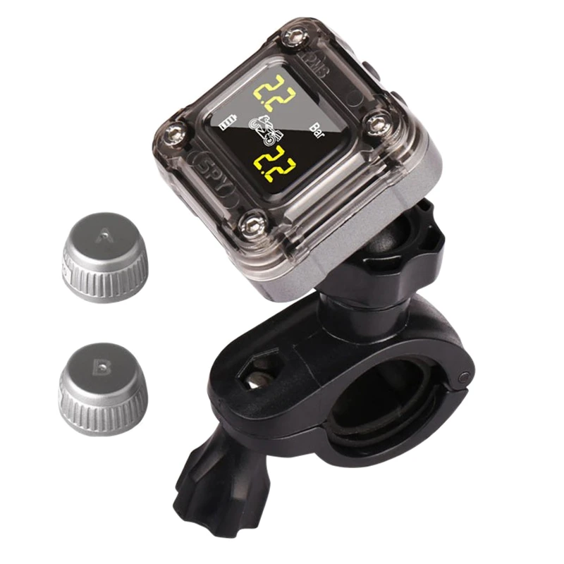 Motorcycle TPMS Tire Pressure Monitoring System Colorful System External 2 Sensor Motorcycle Tire Pressure Gauge Tester
Motorcycle TPMS Tire Pressure Monitoring System Colorful System External 2 Sensor Motorcycle Tire Pressure Gauge Tester