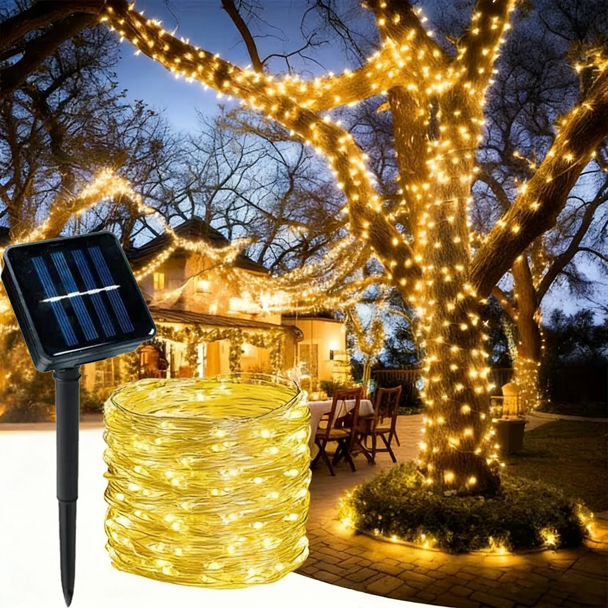 Outdoor Solar LED Garden Fairy String Lights Christmas Courtyard Garden Parties, Festivals, Outdoor Waterproof Decorative Lights
Outdoor Solar LED Garden Fairy String Lights Christmas Courtyard Garden Parties, Festivals, Outdoor Waterproof Decorative Lights