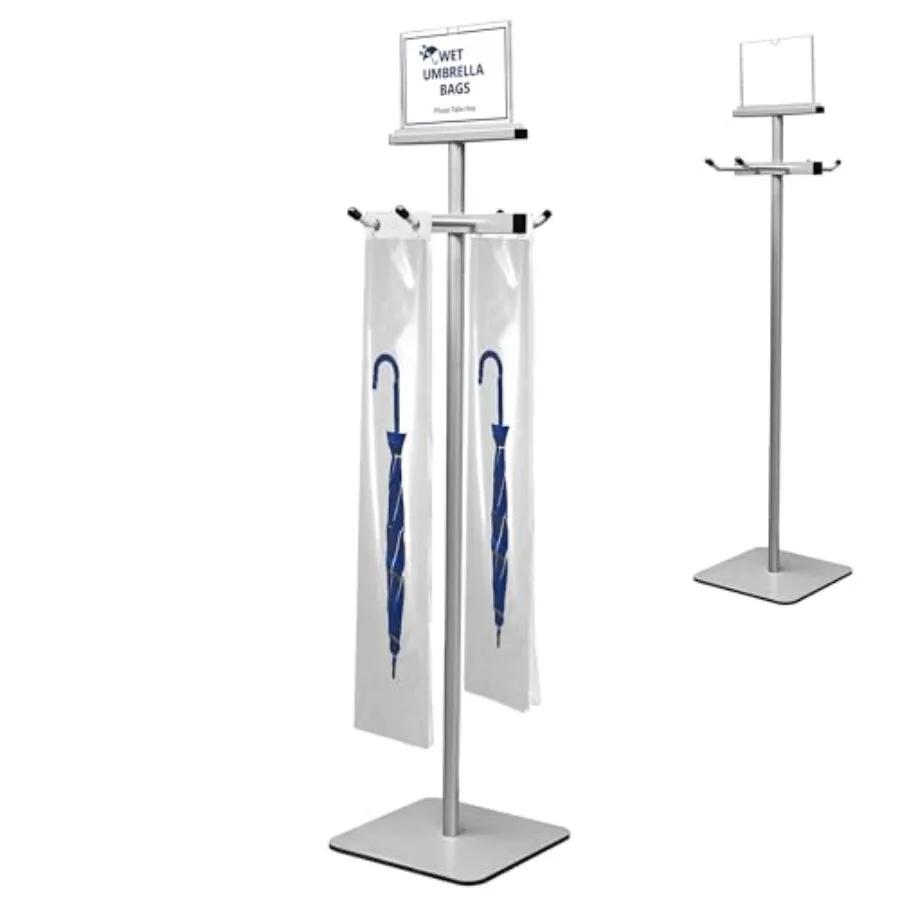 Wet Umbrella Stand with Free 200 Plastic Umbrella Bags and Holder
Wet Umbrella Stand with Free 200 Plastic Umbrella Bags and Holder