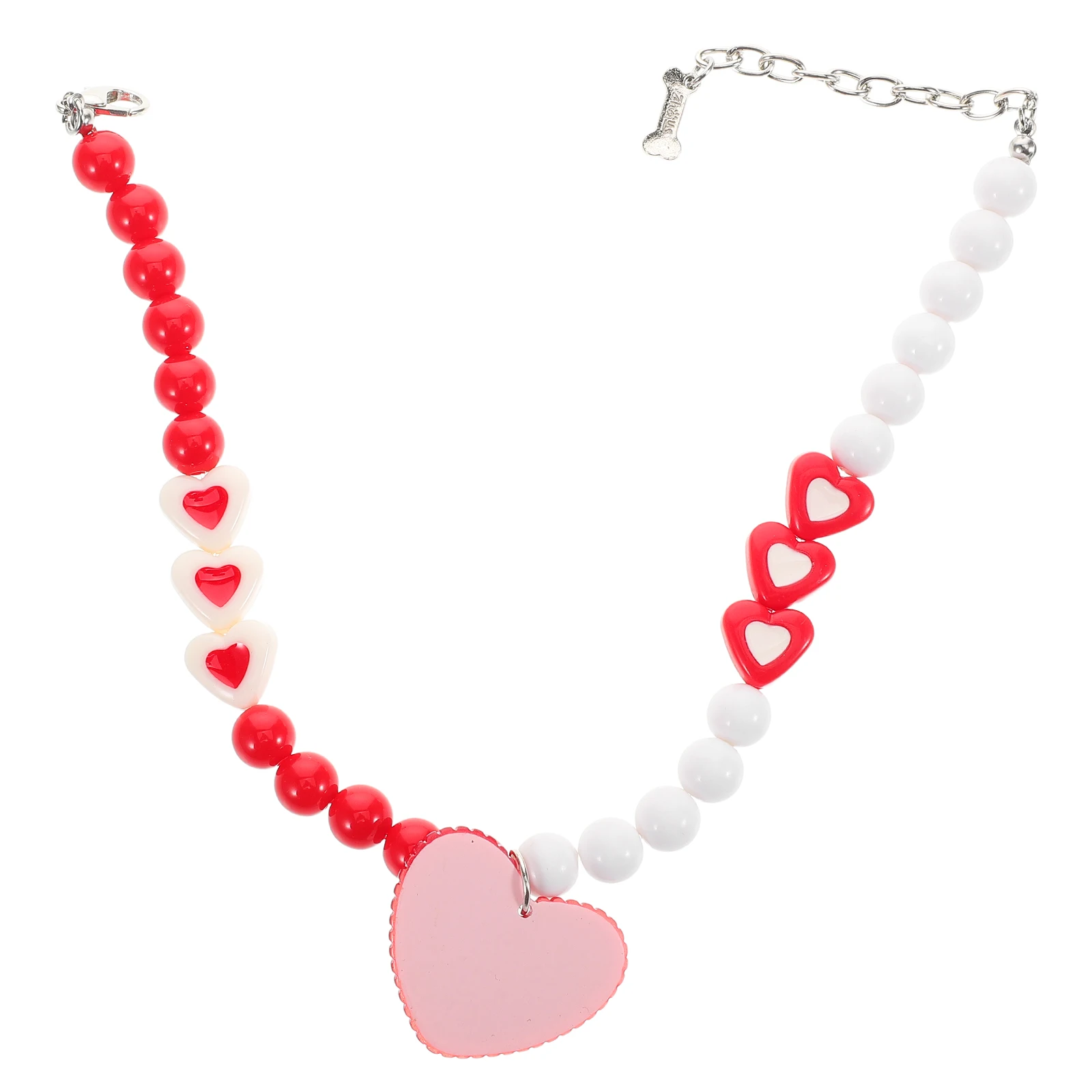 Pet Necklace Adjustable Heart Collar for Cats Dogs Durable Plastic Beaded Chain Kitten Accessories Dog Collar Cat Choker Jewelry
Pet Necklace Adjustable Heart Collar for Cats Dogs Durable Plastic Beaded Chain Kitten Accessories Dog Collar Cat Choker Jewelry