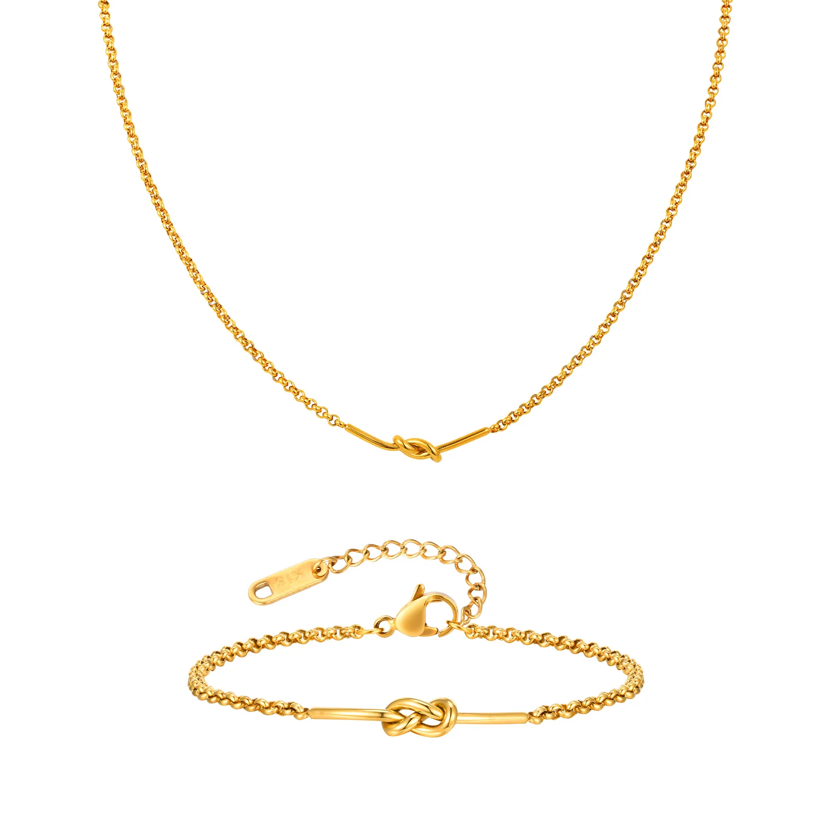 Minimalist Knot Link Chain Necklace for Women,Gold Plated Stainless Steel Necklaces,Waterproof Jewelry Gift
Minimalist Knot Link Chain Necklace for Women,Gold Plated Stainless Steel Necklaces,Waterproof Jewelry Gift