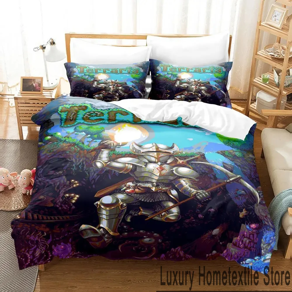 3D Print Terraria Bedding Set Boys Girls Twin Queen King Size Duvet Cover Pillowcase Bed boys Adult Home Textileextile
3D Print Terraria Bedding Set Boys Girls Twin Queen King Size Duvet Cover Pillowcase Bed boys Adult Home Textileextile