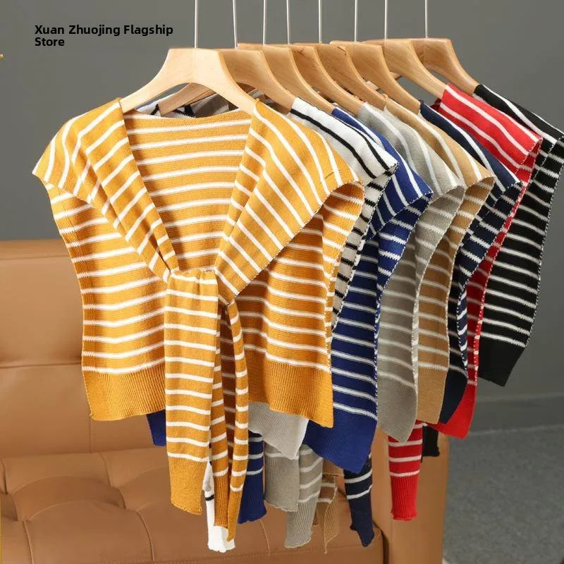 Autumn Winter Thin Cashmere Knitted Scarf Women's Neck Protection Shoulder Pad Versatile Stripe Shawl Wrap Cotton Thermal
Autumn Winter Thin Cashmere Knitted Scarf Women's Neck Protection Shoulder Pad Versatile Stripe Shawl Wrap Cotton Thermal