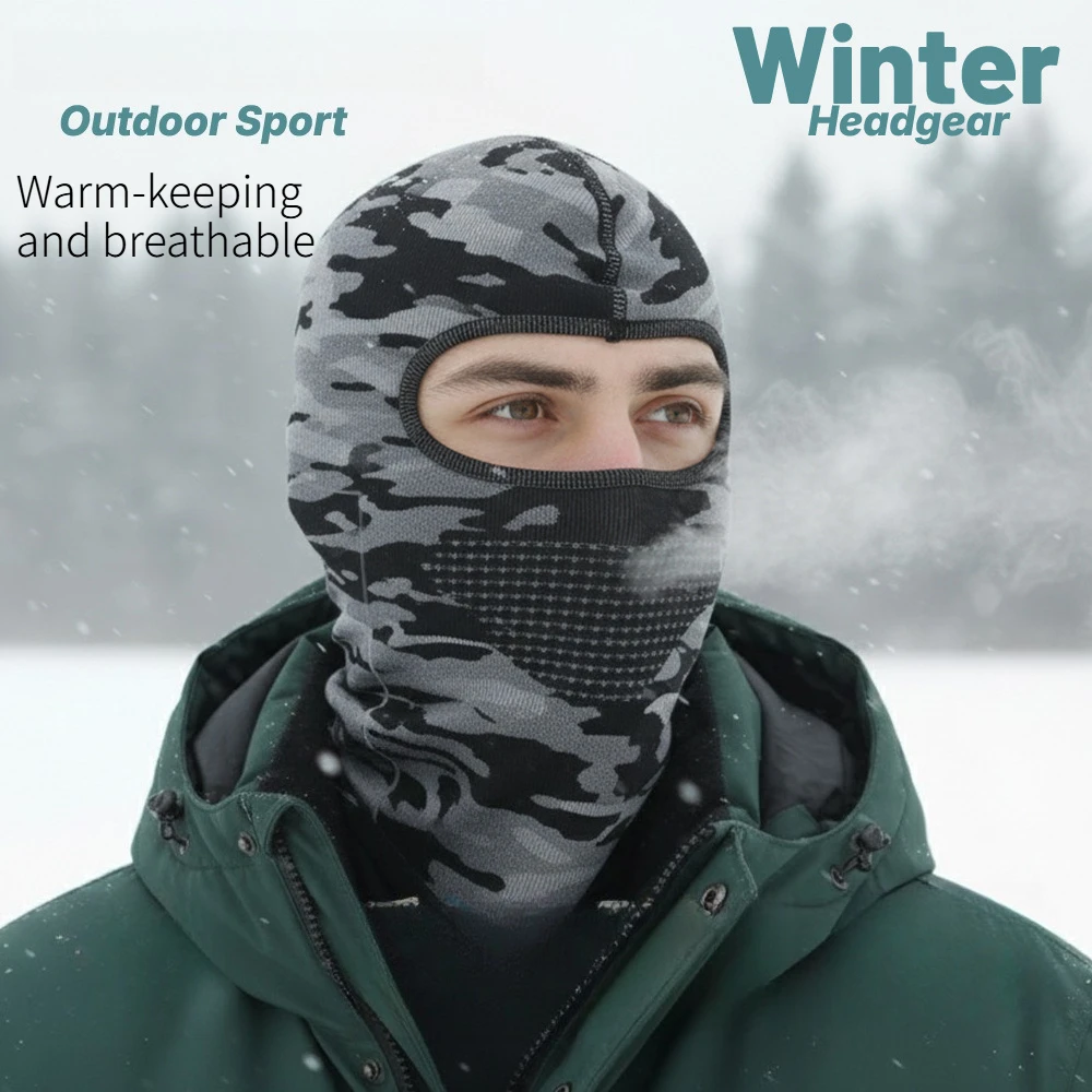 Autumn Winter Camo Knit Head Cover Windproof Warm Face Mask For Motorcycle Cycling Fishing Mountaineering Skiing Outdoor Cold
Autumn Winter Camo Knit Head Cover Windproof Warm Face Mask For Motorcycle Cycling Fishing Mountaineering Skiing Outdoor Cold