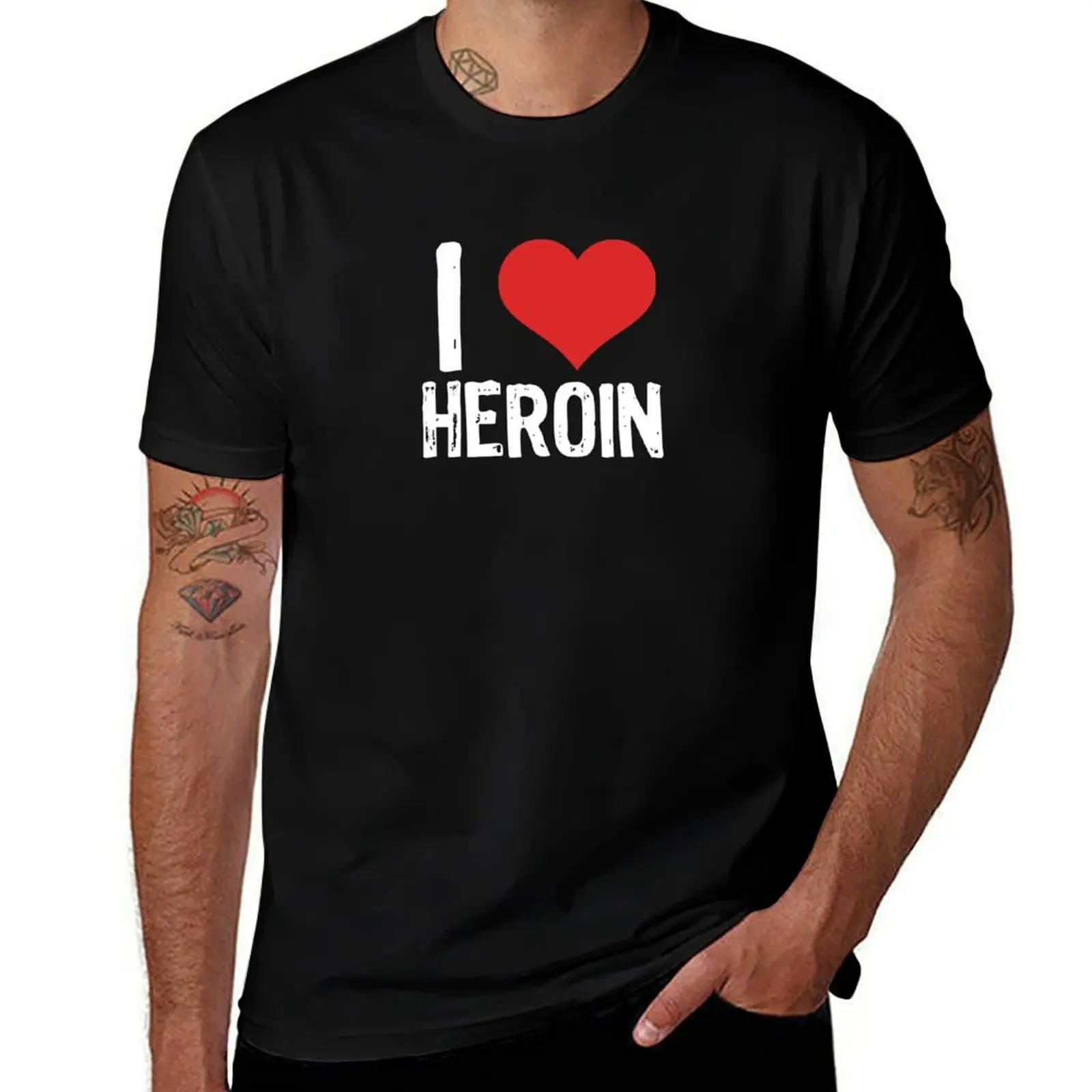 I Love Heroin T-Shirt boys animal print oversizeds summer top black t shirts for men
I Love Heroin T-Shirt boys animal print oversizeds summer top black t shirts for men