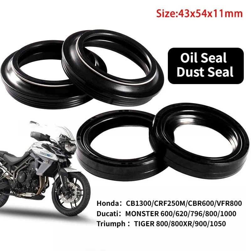 Motorcycle 43x54x11mm Front Fork Damper Oil Seal Dust Sealed Ring For Triumph Ducati Honda Kawasaki Yamaha Suzuki Cagiva Aprilia
Motorcycle 43x54x11mm Front Fork Damper Oil Seal Dust Sealed Ring For Triumph Ducati Honda Kawasaki Yamaha Suzuki Cagiva Aprilia