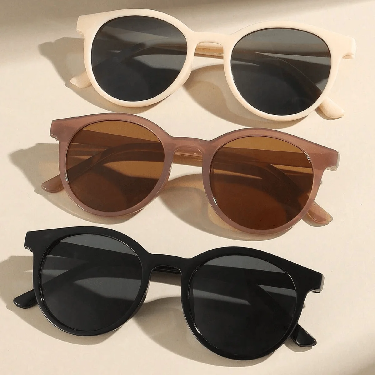 3pcs/set Korean Retro Full Frame Round Sunglasses Sunglasses ladies retro round frame sunglasses UV protection
3pcs/set Korean Retro Full Frame Round Sunglasses Sunglasses ladies retro round frame sunglasses UV protection