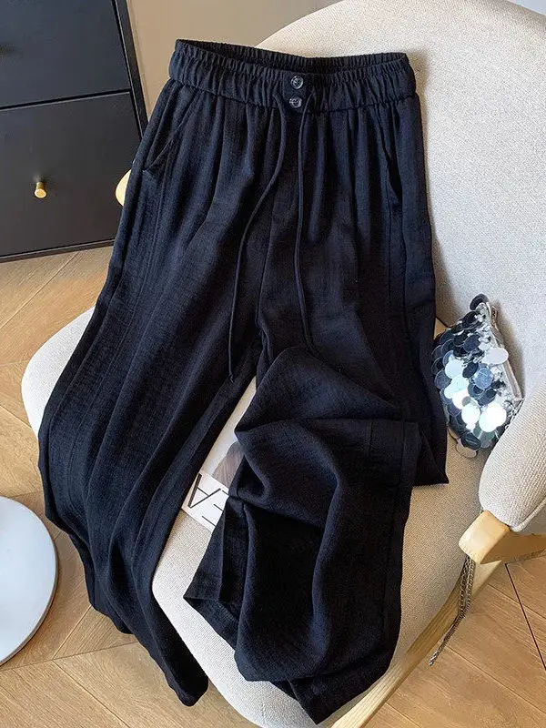 plus Size Loose Wide Leg Pants Women Summer Thin Hanging Sense High Waist Casual Straight Cut Pants Comfortable Breathable Po...
plus Size Loose Wide Leg Pants Women Summer Thin Hanging Sense High Waist Casual Straight Cut Pants Comfortable Breathable Po...