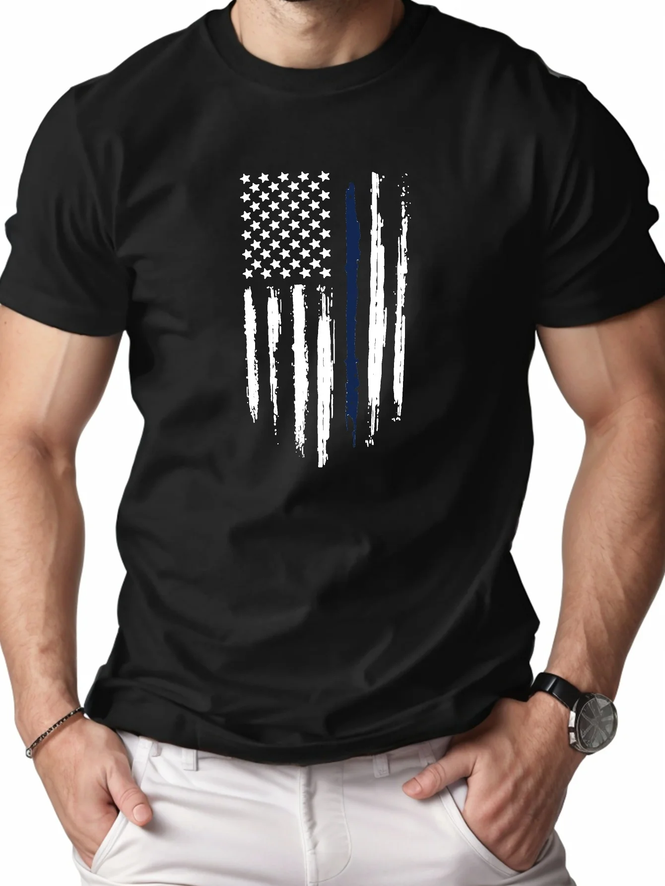 Men's 100% Cotton Flag Graphic Print T-shirt, Casual Short Sleeve Crew Neck Tee, Men's Clothing For Summer Outdoor
Men's 100% Cotton Flag Graphic Print T-shirt, Casual Short Sleeve Crew Neck Tee, Men's Clothing For Summer Outdoor