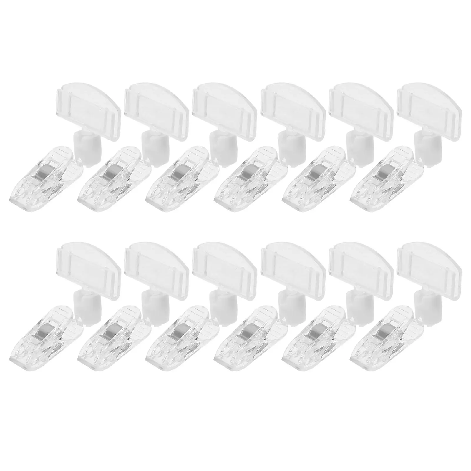 12 Pcs Advertising Clips Transparent Rotatable Display Holders for Retail Rack Merchandise Poster Sign Labels Name Card Menu
12 Pcs Advertising Clips Transparent Rotatable Display Holders for Retail Rack Merchandise Poster Sign Labels Name Card Menu