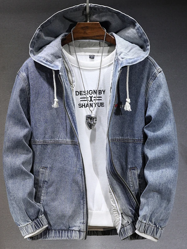 High-End Retro American Detachable Hooded Denim Jacket Men's Loose Cotton Warmth Jacket Cotton Clothes Autumn Winter
High-End Retro American Detachable Hooded Denim Jacket Men's Loose Cotton Warmth Jacket Cotton Clothes Autumn Winter