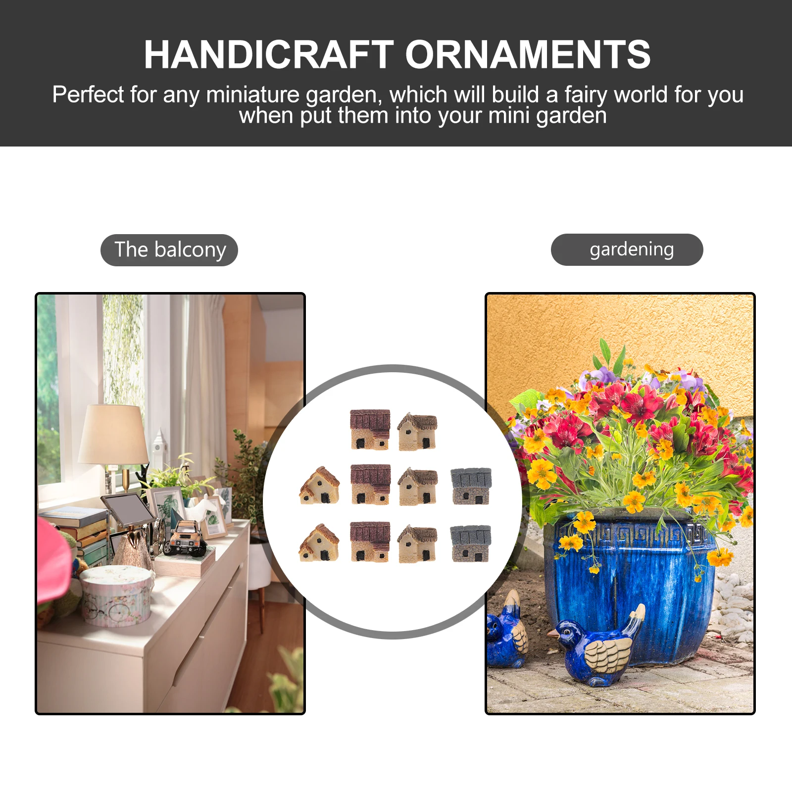 10pcs Mini Garden Decors Resin Cabin Micro L Decorations Simulation House Adornments Christmas Statues
10pcs Mini Garden Decors Resin Cabin Micro L Decorations Simulation House Adornments Christmas Statues