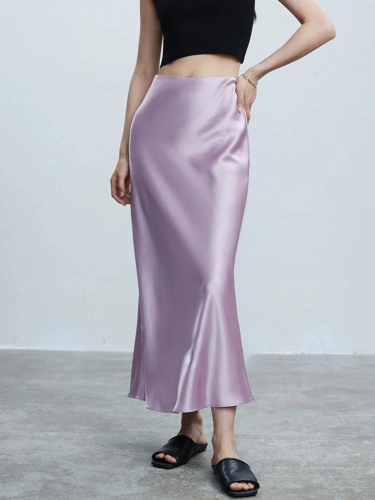 Korean Fashion Elastic High Waist Skirts for Women Acetic Satin Fishtail Skirt Woman Spring/summer 2026 New Slim Long Dresses
Korean Fashion Elastic High Waist Skirts for Women Acetic Satin Fishtail Skirt Woman Spring/summer 2026 New Slim Long Dresses