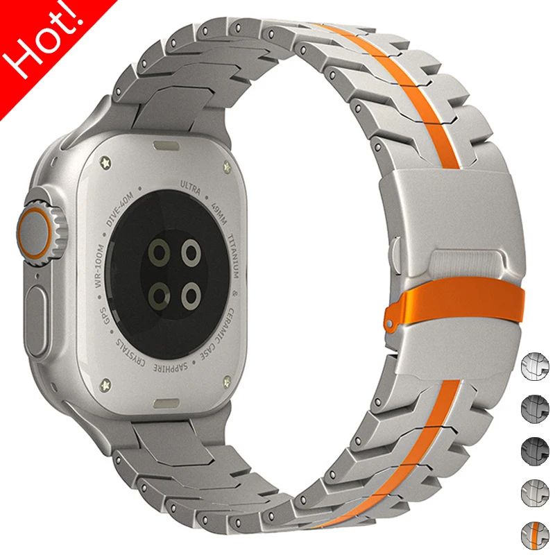 Ремешок титановый для Apple Watch Band Ultra 2, роскошный металлический браслет для IWatch Series 9 8 7 6 SE 5, 49 мм 42 мм 44 мм 41 мм 45 мм
Ремешок титановый для Apple Watch Band Ultra 2, роскошный металлический браслет для IWatch Series 9 8 7 6 SE 5, 49 мм 42 мм 44 мм 41 мм 45 мм