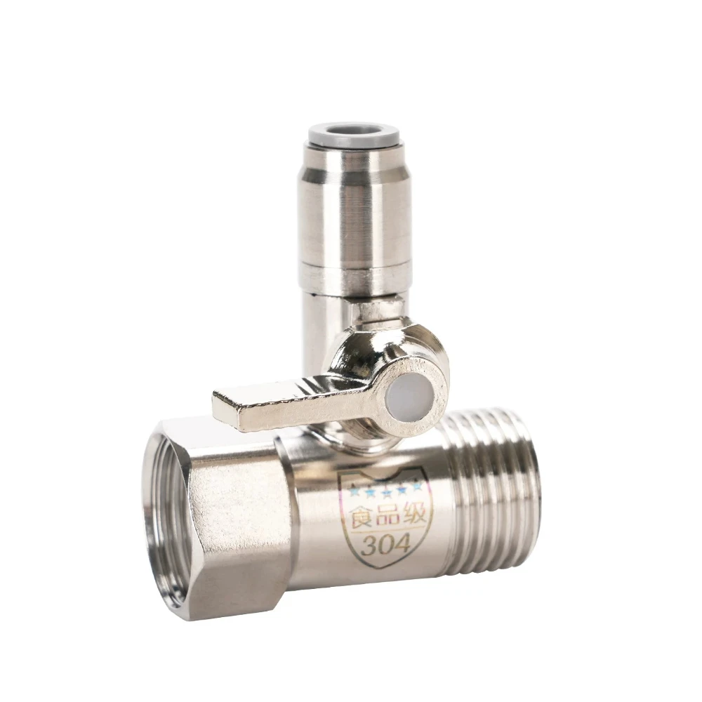 Ball Valve for Water Purifier Adapter Tap 1/2" To 1/4"3/8" PE Pipe Brass Alloy Plastic 3-Way Connector Hardware Accessories
Ball Valve for Water Purifier Adapter Tap 1/2" To 1/4"3/8" PE Pipe Brass Alloy Plastic 3-Way Connector Hardware Accessories