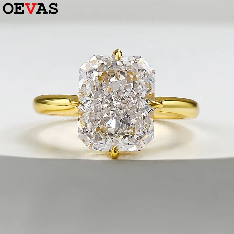 OEVAS 8*10mm High Carbon Diamond Rings For Women 100% 925 Sterling Silver Sparkling Zircon Wedding Rings Party Jewelry Gift
OEVAS 8*10mm High Carbon Diamond Rings For Women 100% 925 Sterling Silver Sparkling Zircon Wedding Rings Party Jewelry Gift