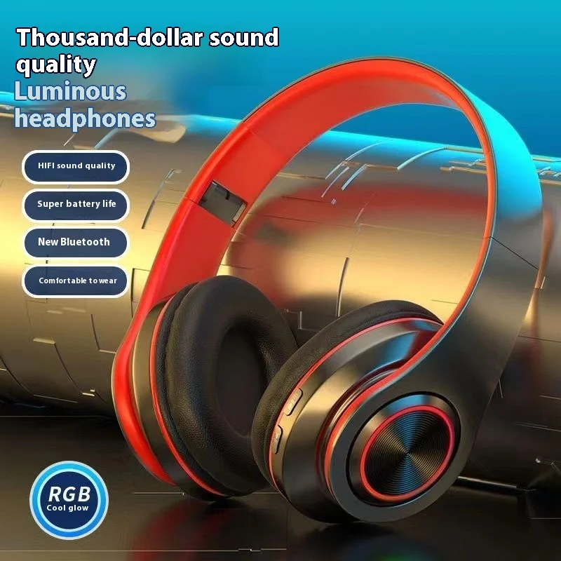 B39 wireless bluetooth headset over-the-ear ultra-long standby battery life, foldable plug-in card night light
B39 wireless bluetooth headset over-the-ear ultra-long standby battery life, foldable plug-in card night light