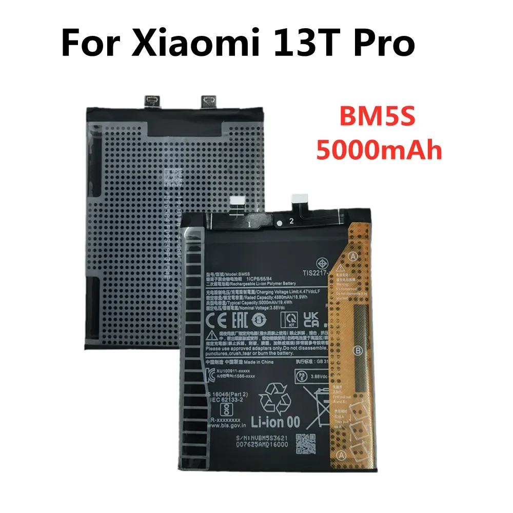 Аккумулятор BM5S 5000 мАч для телефона Xiaomi Redmi K60 Ultra/Mi 13T Pro, быстрая доставка
Аккумулятор BM5S 5000 мАч для телефона Xiaomi Redmi K60 Ultra/Mi 13T Pro, быстрая доставка