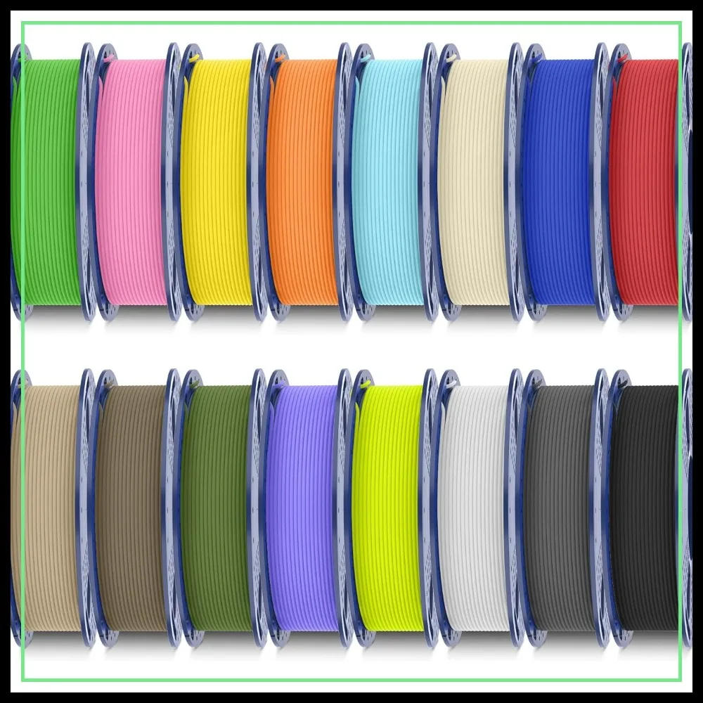 16 Color PLA Matte 3D Printer Filament Bundle, 1.75mm Mini Spools, Matte Finish, Individually Vacuum Packed
16 Color PLA Matte 3D Printer Filament Bundle, 1.75mm Mini Spools, Matte Finish, Individually Vacuum Packed