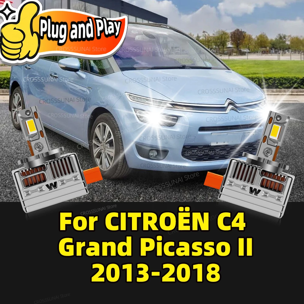 2 шт., 50000 лм, светодиодные лампы Canbus для фар, 6000K, замена лампы HID для CITROEN C4 Grand Picasso II 2013 2014 2015 2016 2017 2018
2 шт., 50000 лм, светодиодные лампы Canbus для фар, 6000K, замена лампы HID для CITROEN C4 Grand Picasso II 2013 2014 2015 2016 2017 2018