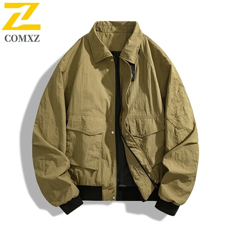 COMXZ Mens Jacket New Camping Waterproof Windproof Coat Leisure Solid Color Outdoor Mountaineering Hiking Autumn Garment
COMXZ Mens Jacket New Camping Waterproof Windproof Coat Leisure Solid Color Outdoor Mountaineering Hiking Autumn Garment