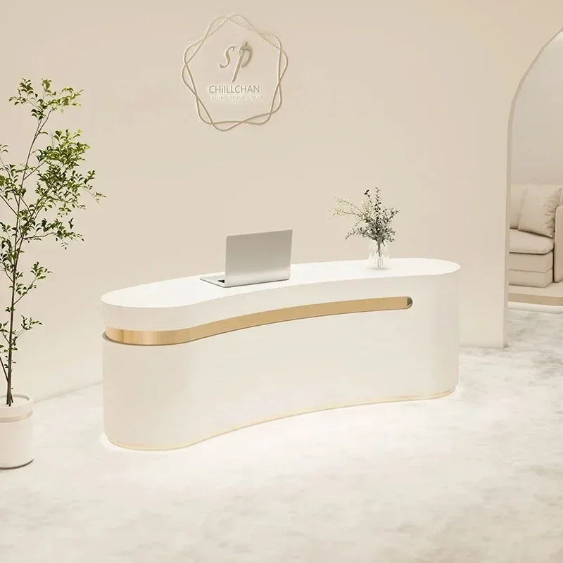Reception Desk Modern Cashier Table Supermarket Counter Restaurant Front Aesthetic Salon Customer Center Beauty Institute Shop
Reception Desk Modern Cashier Table Supermarket Counter Restaurant Front Aesthetic Salon Customer Center Beauty Institute Shop