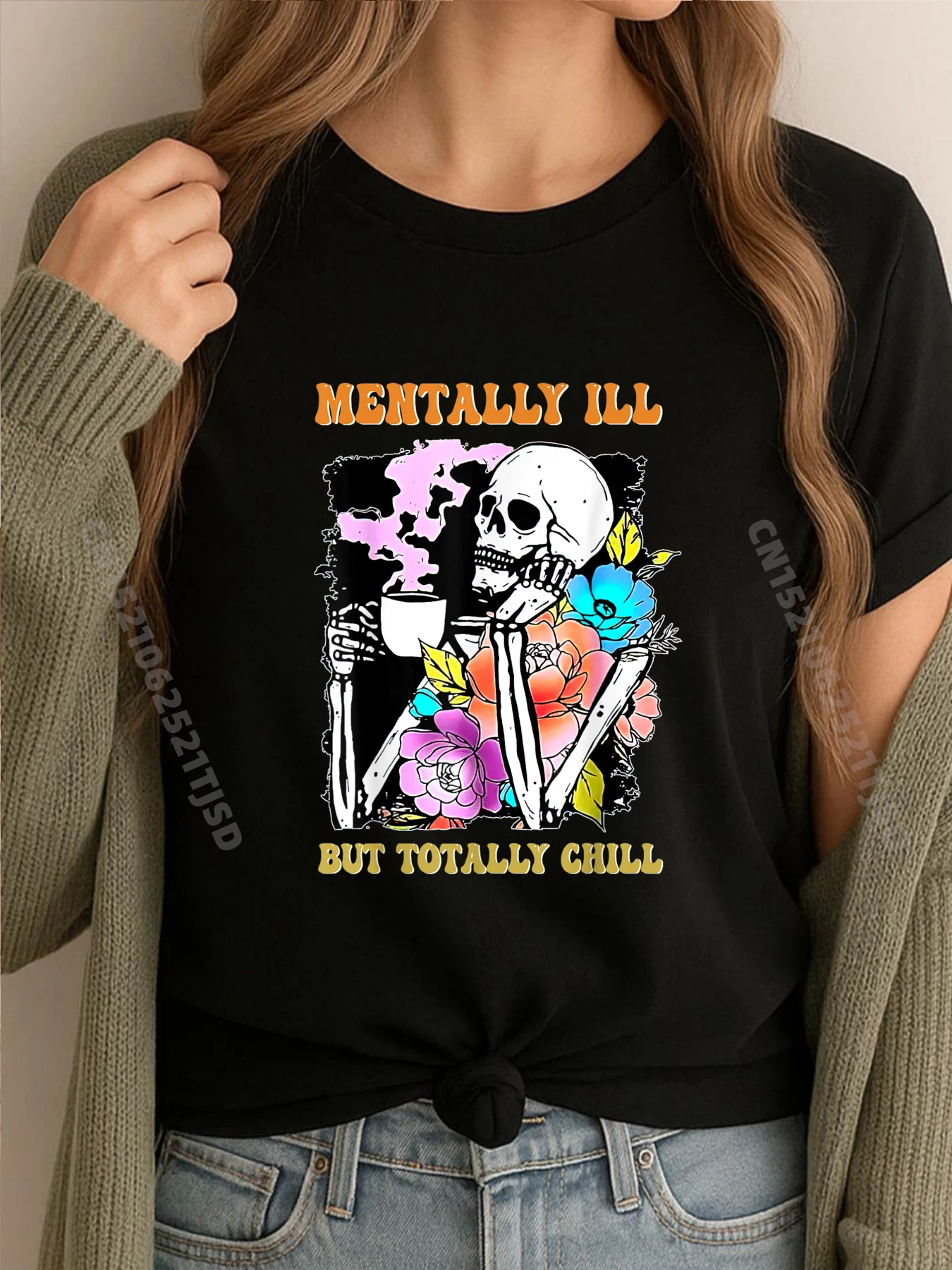 Mentally Ill But Totally Chill Halloween Costume Skeleton Plain T Shirts Wholesale Camisetas Man Tops Tees Luxury
Mentally Ill But Totally Chill Halloween Costume Skeleton Plain T Shirts Wholesale Camisetas Man Tops Tees Luxury