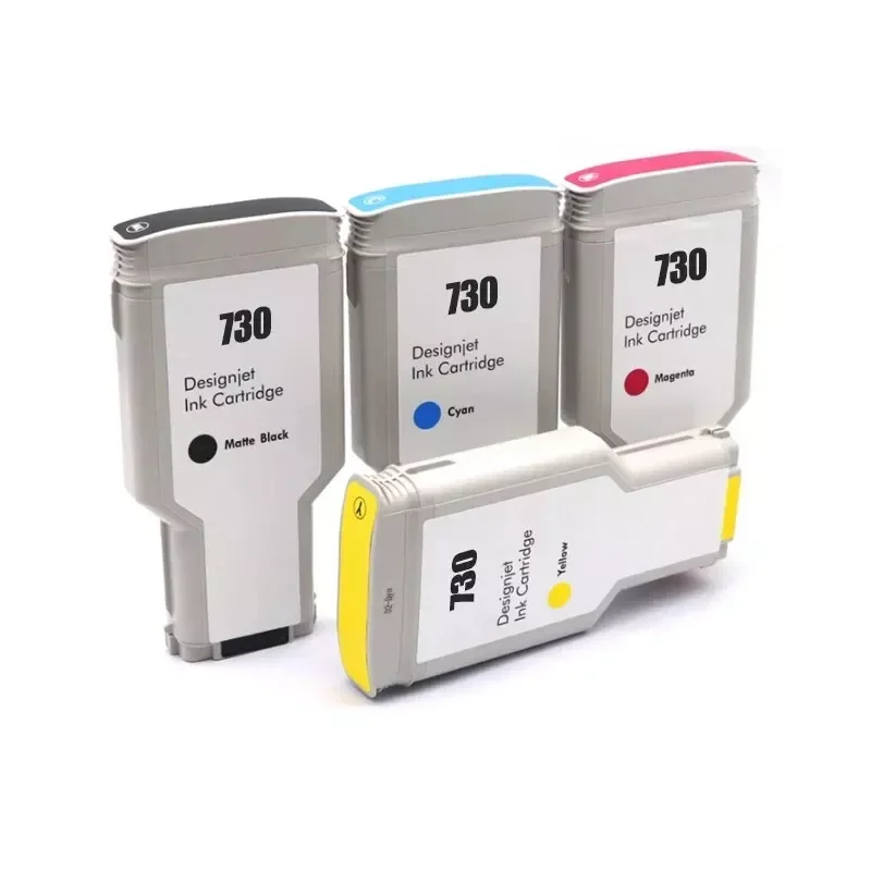 300ml 730 Remanufactured ink cartridge for HP 730 cartridge for HP DesignJet T1600 T2600 P2V68A P2V69A P2V70A 6 colors
300ml 730 Remanufactured ink cartridge for HP 730 cartridge for HP DesignJet T1600 T2600 P2V68A P2V69A P2V70A 6 colors