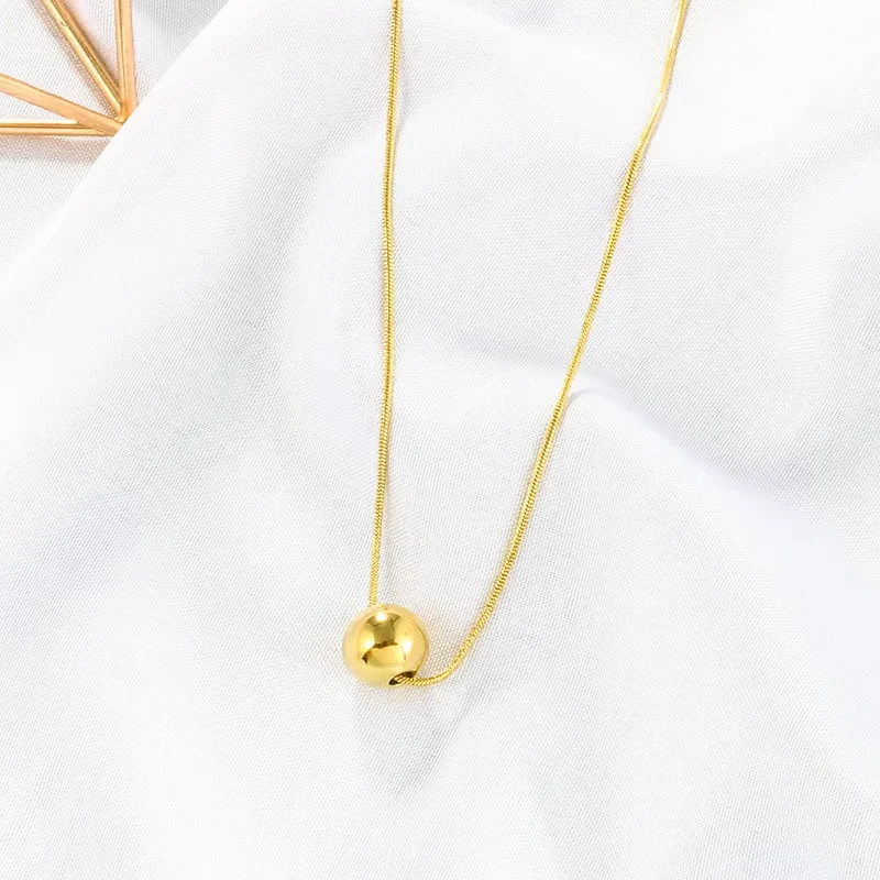 Classic Simple Ball Pendant Titanium Steel Short Necklace For Woman Fashion Jewelry Girl's Accessories Clavicle Chain
Classic Simple Ball Pendant Titanium Steel Short Necklace For Woman Fashion Jewelry Girl's Accessories Clavicle Chain