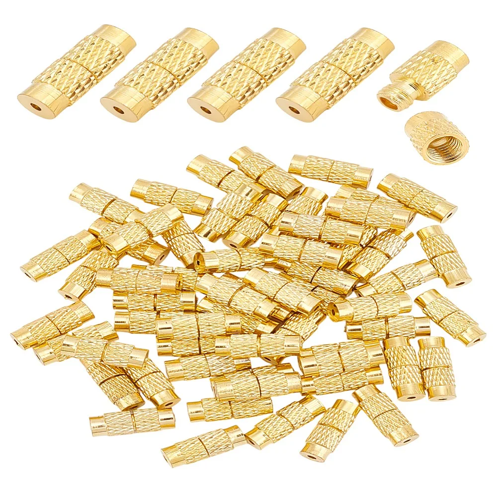1set 60pcs Column Brass Screw Clasps 11~12x4mm Hole: 1mm
1set 60pcs Column Brass Screw Clasps 11~12x4mm Hole: 1mm