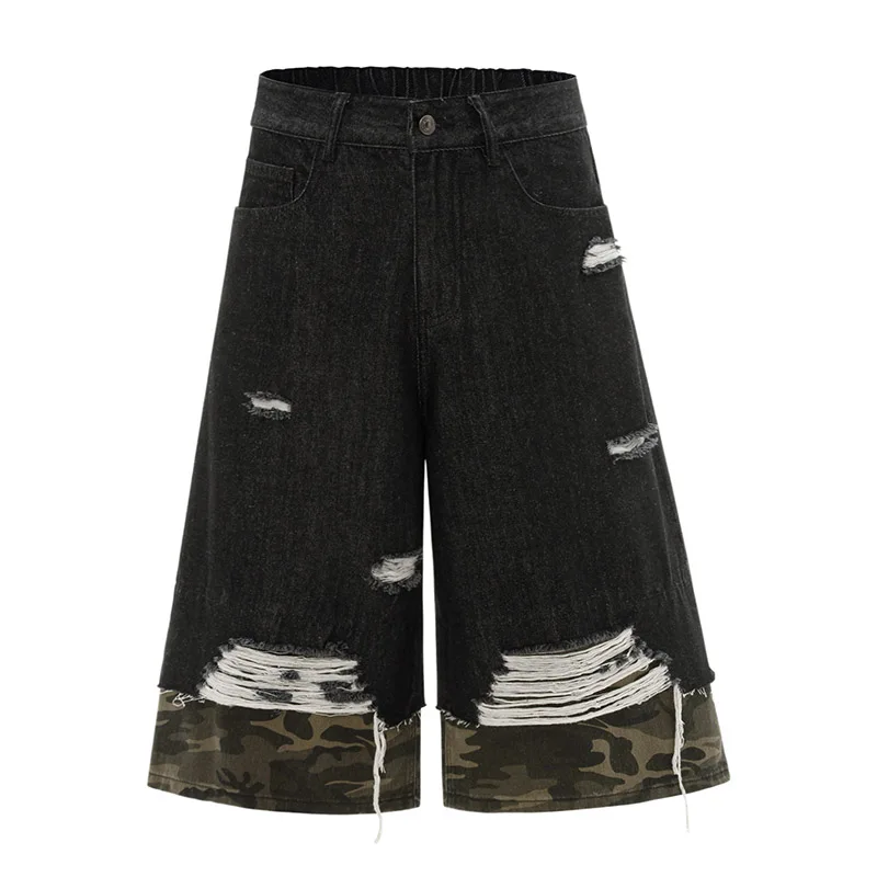 Hip Hop Washed Loose Jeans Shorts Streetwear Casual Streetwear Denim Short For Male Patchwork
Hip Hop Washed Loose Jeans Shorts Streetwear Casual Streetwear Denim Short For Male Patchwork