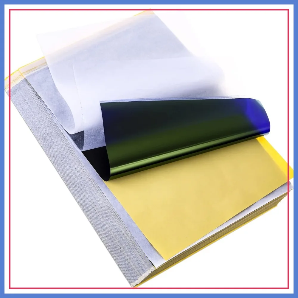100 Sheets Tattoo Transfer Paper, Stencil Kit 8 1/4" x 11 3/4"
100 Sheets Tattoo Transfer Paper, Stencil Kit 8 1/4" x 11 3/4"