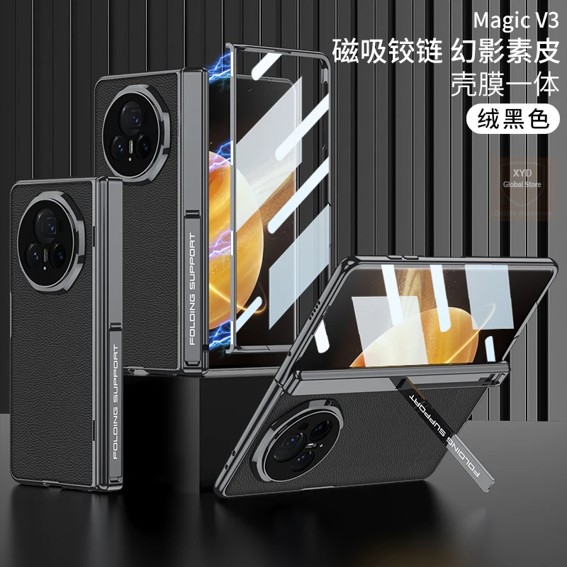 For Honor Magic V3 Case Tempered Glass Leather Skin Holder Phone Case For Honor Magic V3 Flip 360 Cover Shell Bag
For Honor Magic V3 Case Tempered Glass Leather Skin Holder Phone Case For Honor Magic V3 Flip 360 Cover Shell Bag