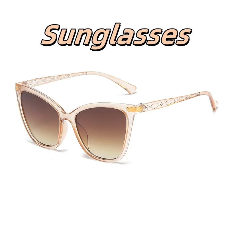 Fashion Women's Large Frame Sunglasses Personalized Cat Eyes UV Resistant Glasses Outdoor Driving Essential for Sun Protection
Fashion Women's Large Frame Sunglasses Personalized Cat Eyes UV Resistant Glasses Outdoor Driving Essential for Sun Protection
