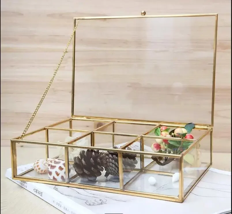 Transparent Glass Jewelry Box Rectangular Storage Boxes Jewelrys Display Multi-grid Organizer Cosmetic Tray
Transparent Glass Jewelry Box Rectangular Storage Boxes Jewelrys Display Multi-grid Organizer Cosmetic Tray