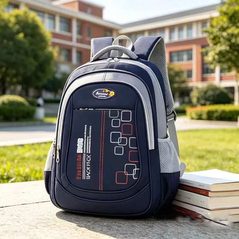 Children Boys Backpack School Bag Dual Shoulder Bag in Blue Grey with Letter And Geometry Pattern Kid Bookbag Fashion School Bag
Children Boys Backpack School Bag Dual Shoulder Bag in Blue Grey with Letter And Geometry Pattern Kid Bookbag Fashion School Bag