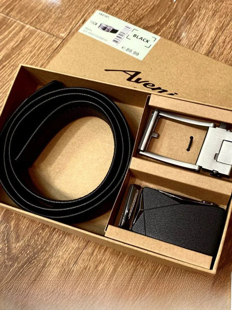 Leather Belt Business Casual Metal Buckle Men's Belt Double Buckle Automatic Buckle Cowhide Leather Belt for Men
Leather Belt Business Casual Metal Buckle Men's Belt Double Buckle Automatic Buckle Cowhide Leather Belt for Men
