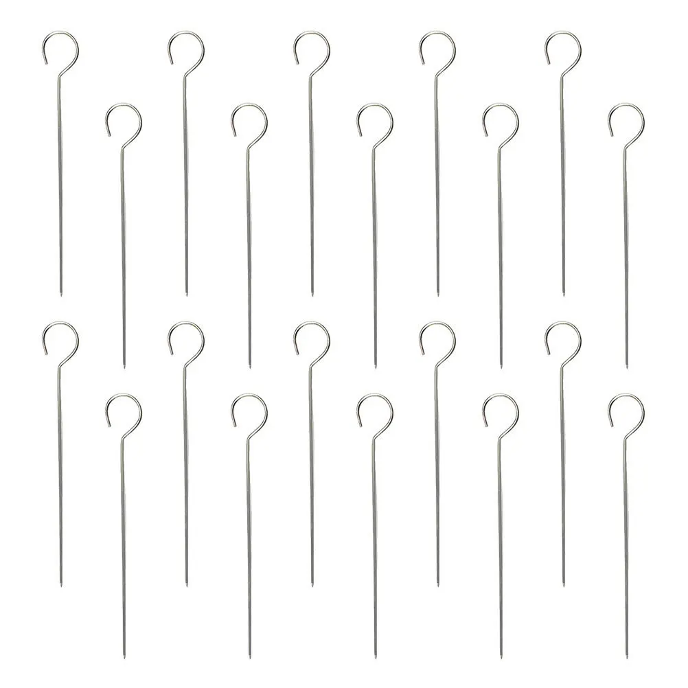 20Pcs Goose Tail Steel Skewers Thick Flat Grilling Sticks for Meat Vegetables Kabob Bbq Yard Garden Camping Cookout Tools
20Pcs Goose Tail Steel Skewers Thick Flat Grilling Sticks for Meat Vegetables Kabob Bbq Yard Garden Camping Cookout Tools