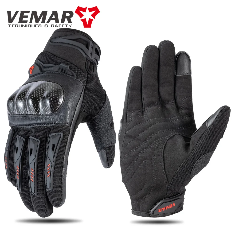 VEMAR Motorcycle Riding Gloves Men Touchscreen Motocross Gloves Carbon Fiber Shell Protection Motorbike Gloves Dirt Bike Gloves
VEMAR Motorcycle Riding Gloves Men Touchscreen Motocross Gloves Carbon Fiber Shell Protection Motorbike Gloves Dirt Bike Gloves