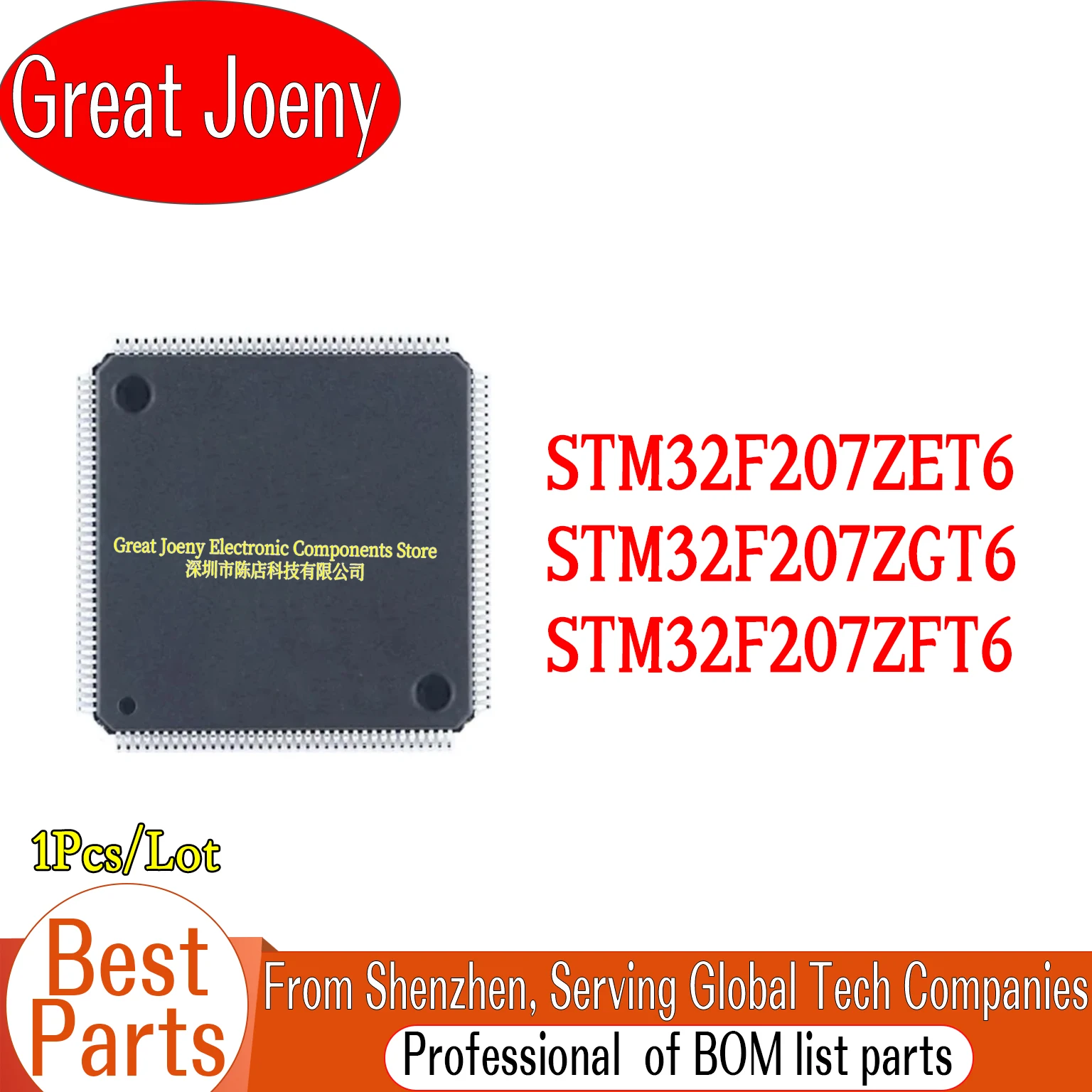 STM32F207 STM32F207ZET6 STM32F207ZGT6 STM32F207ZFT6 IC MCU Chipset LQFP-144
STM32F207 STM32F207ZET6 STM32F207ZGT6 STM32F207ZFT6 IC MCU Chipset LQFP-144