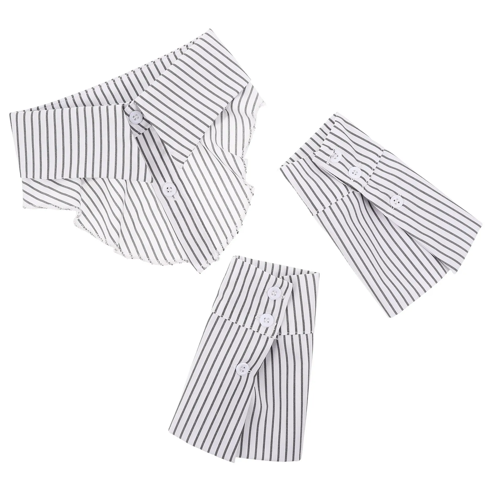 Комплект из 2 предметов: съемный воротник и манжеты для женщин, имитация воротника рубашки, вставка для блузки, для офиса, деловых встреч, профессионального образа
Комплект из 2 предметов: съемный воротник и манжеты для женщин, имитация воротника рубашки, вставка для блузки, для офиса, деловых встреч, профессионального образа