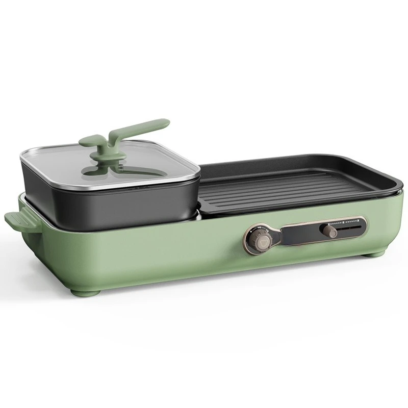 Electric grill, household hot pot barbecue, smokeless multi-functional cooking pot
Electric grill, household hot pot barbecue, smokeless multi-functional cooking pot