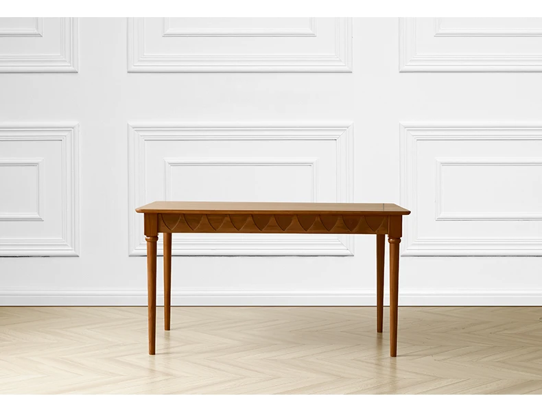 Обеденный стол из массива дерева в стиле ретро, Простой прямоугольный обеденный стол, стол для гостиной, обеденный стол и стулья
Обеденный стол из массива дерева в стиле ретро, Простой прямоугольный обеденный стол, стол для гостиной, обеденный стол и стулья