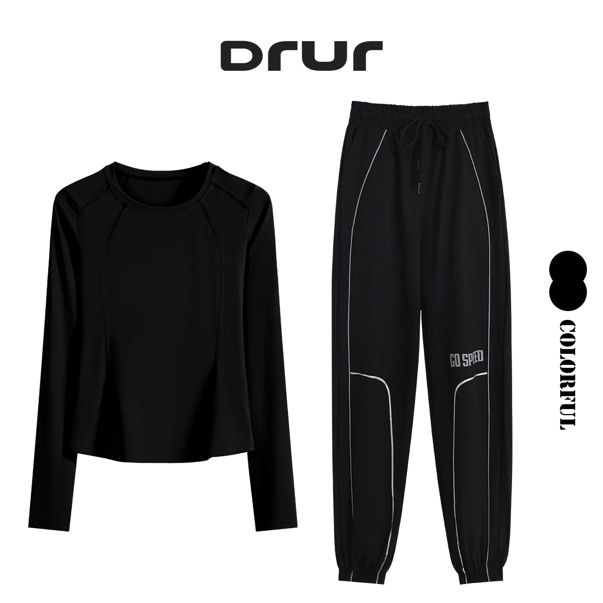 DRUR женская спортивная одежда, комплект из 2 предметов, одежда для фитнеса, спортивный топ с длинными рукавами, комплекты брюк, женский спортивный костюм, спортивный костюм для бега, тренировочный костюм 2025
DRUR женская спортивная одежда, комплект из 2 предметов, одежда для фитнеса, спортивный топ с длинными рукавами, комплекты брюк, женский спортивный костюм, спортивный костюм для бега, тренировочный костюм 2025
