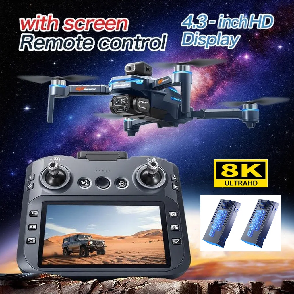 GT8 Drone with Screen 8K HD Camera WIFI Brushless Aerial photography quadcopter battery power display colourful lights RC dron 
GT8 Drone with Screen 8K HD Camera WIFI Brushless Aerial photography quadcopter battery power display colourful lights RC dron