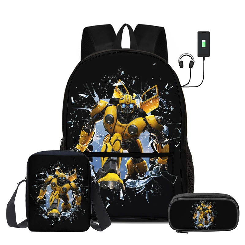 Transformers 3 Pcs Set Child Backpack with USB interface School Backpack with Shoulder Bag Pencil Bag Bags Best Gift
Transformers 3 Pcs Set Child Backpack with USB interface School Backpack with Shoulder Bag Pencil Bag Bags Best Gift