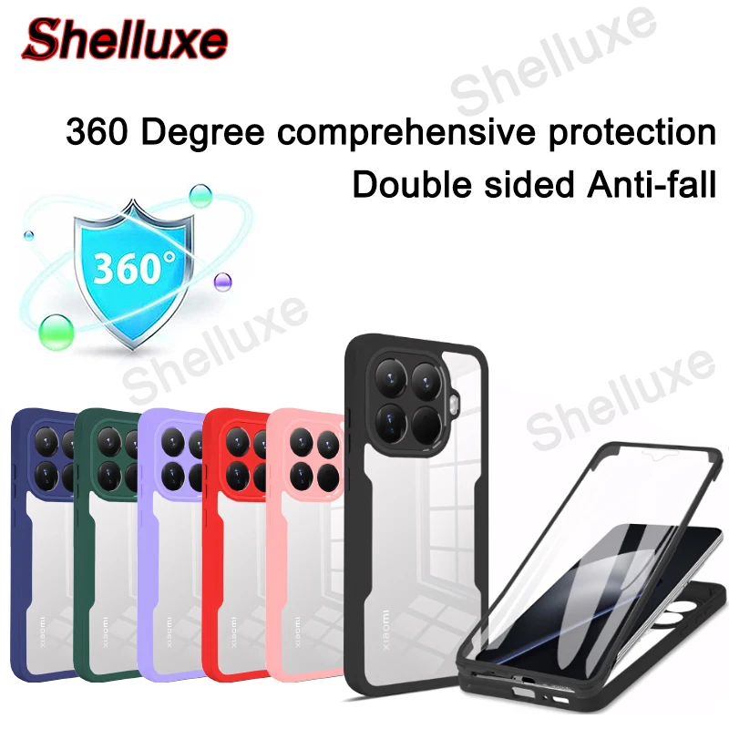 360° Full Body Screen Protector Transparent Case Shelluxe For Xiaomi 15T Xiaomi15T Pro 5G Body Front+Back Shockproof Phone Cover
360° Full Body Screen Protector Transparent Case Shelluxe For Xiaomi 15T Xiaomi15T Pro 5G Body Front+Back Shockproof Phone Cover