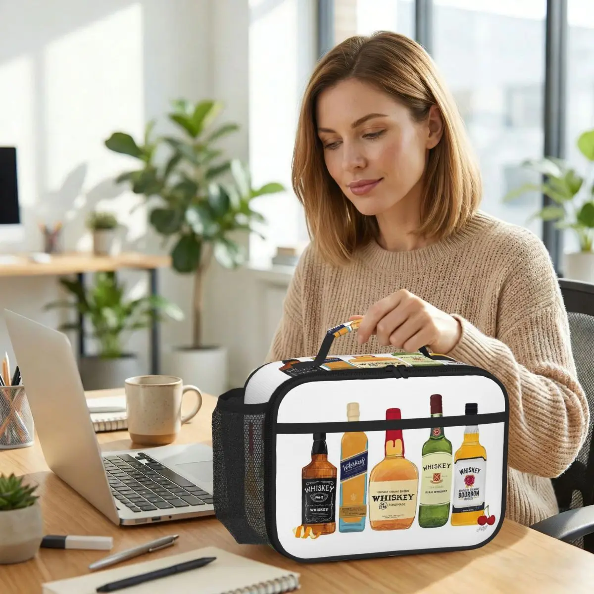 Whiskey Bottles Illustration Insulated Lunch Bag for Kids School Cooler Thermal Food Box Tote Leakproof Lunch Boxes Container
Whiskey Bottles Illustration Insulated Lunch Bag for Kids School Cooler Thermal Food Box Tote Leakproof Lunch Boxes Container